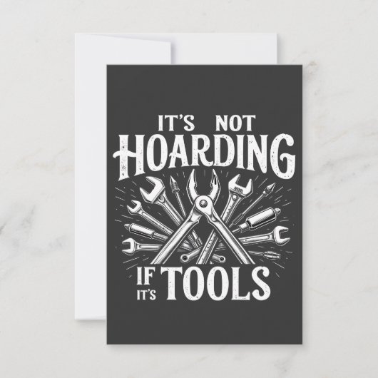 Es ist kein Hoarding, wenn es ein mechanischer Han Dankeskarte (Vorderseite)