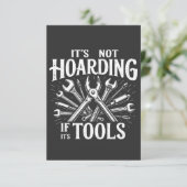 Es ist kein Hoarding, wenn es ein mechanischer Han Dankeskarte (Stehend Vorderseite)