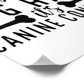 Es ist kein Hundehaar, es ist Canine Confetti Poster (Ecke)