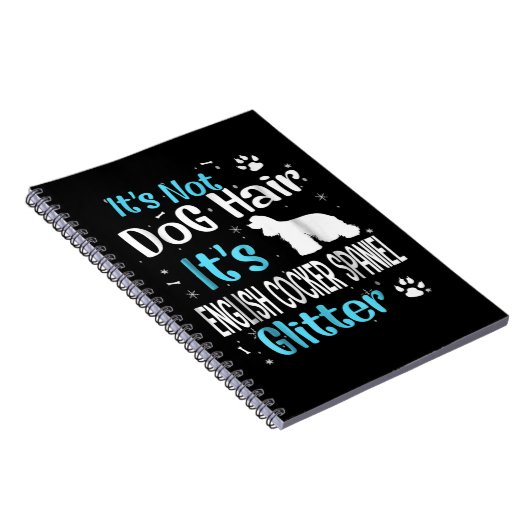 Es ist kein Hundehaar. Es ist Englisch Cocker Span Notizblock (Rechte Seite)