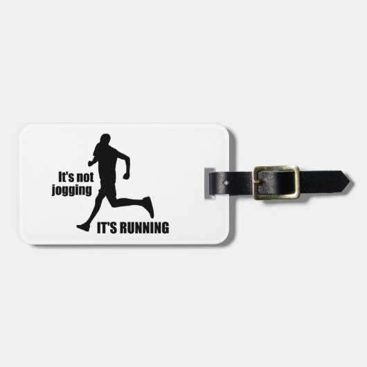 Es ist kein Joggen, es läuft Gepäckanhänger (Vorderseite horizontal)