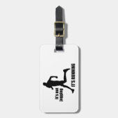 Es ist kein Joggen, es läuft Gepäckanhänger (Vorderseite vertikal)