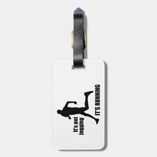 Es ist kein Joggen, es läuft Gepäckanhänger (Rückseite vertikal)