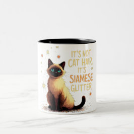 Es ist kein Katzenhaar, es ist siamesischer Glitze Zweifarbige Tasse