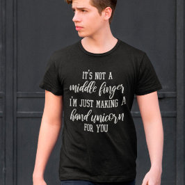 Es ist kein Mittelfinger-Funny-Handschuh T-Shirt