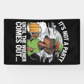 Es ist kein Party bis die Dackel Irish Beer Dackel Banner (Horizontal)