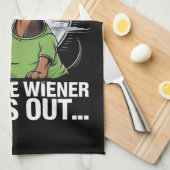 Es ist kein Party bis die Dackel Irish Beer Dackel Geschirrtuch (Viertel Falte)