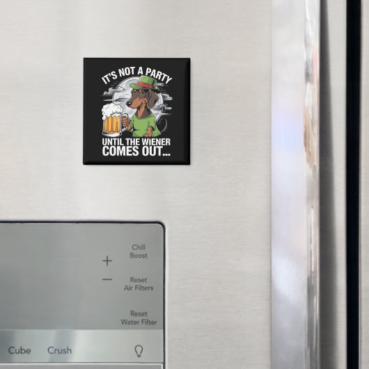 Es ist kein Party bis die Dackel Irish Beer Dackel Magnet (In Situ (Kühlschrank))