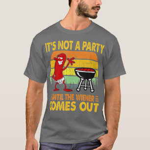 Es ist kein Party bis die Dackel kommt Hot Dog T-Shirt
