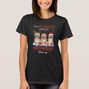 Es ist kein Party bis ein paar Havaneses Santa Sho T-Shirt