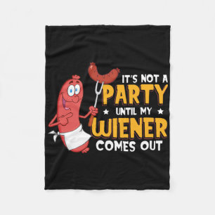 Es ist kein Party, bis meine Dackel nicht lustig i Fleecedecke