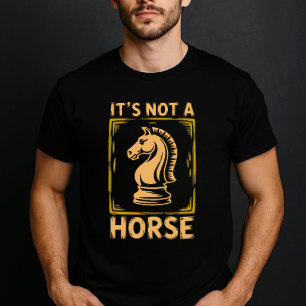 Es ist kein Pferd – Minimal Schach lustig T-Shirt