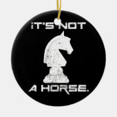 Es ist kein Pferdeschlittenspiel mehr Keramik Ornament (Vorne)