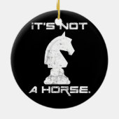 Es ist kein Pferdeschlittenspiel mehr Keramik Ornament (Hinten)