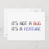 Es ist kein Programmierfehler. Es ist eine Program Postkarte (Vorne/Hinten)