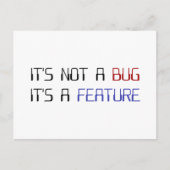 Es ist kein Programmierfehler. Es ist eine Program Postkarte (Vorderseite)