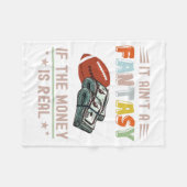 Es ist keine Fantasie, ob das Geld echt ist Fleecedecke (Vorderseite (Horizontal))