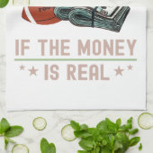 Es ist keine Fantasie, ob das Geld echt ist Geschirrtuch (Gefaltet)