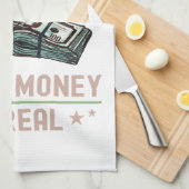 Es ist keine Fantasie, ob das Geld echt ist Geschirrtuch (Viertel Falte)