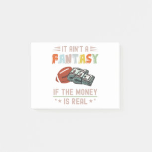 Es ist keine Fantasie, ob das Geld echt ist Post-it Klebezettel