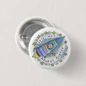 Es ist keine Raketenwissenschaft Button (Vorne & Hinten)