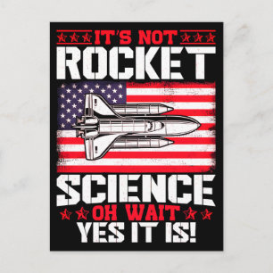Es ist keine Raketenwissenschaft, oh warte, Vetera Postkarte