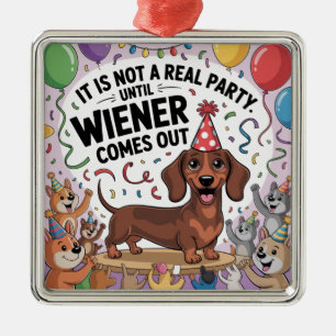Es Ist Keine Richtige Party, Bis Das Wiener Heraus Ornament Aus Metall