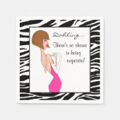 "Es ist keine Schande, exquisit zu sein!" Serviette (Vorderseite)