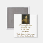 Es ist klar, es ist de Vere Magnet (Vorderseite/Rückseite)