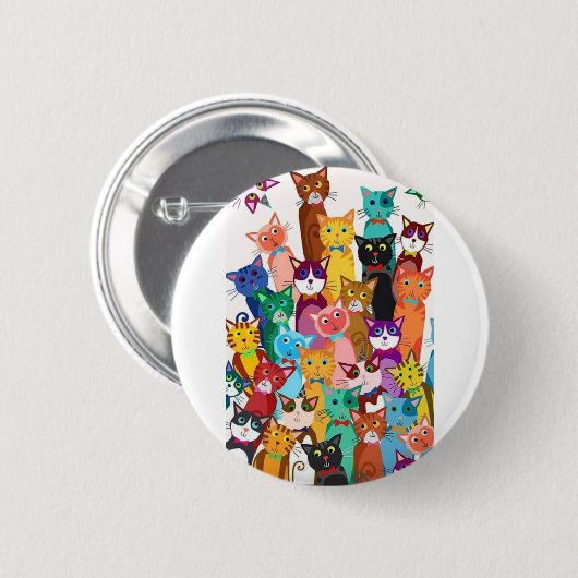 Es ist Knopf einer Katze Welt Button (Vorne & Hinten)