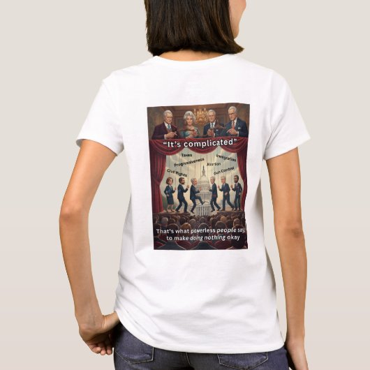 Es ist kompliziert T-Shirt (Rückseite)