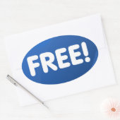 Es ist kostenlos! Aufkleber (Umschlag)