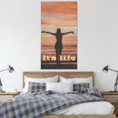 Es ist lebensfreies Mädchen Leinwanddruck (Insitu (Schlafzimmer))