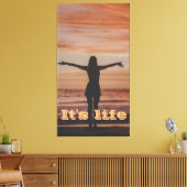 Es ist lebensfreies Mädchen Leinwanddruck (Insitu (Wohnzimmer))