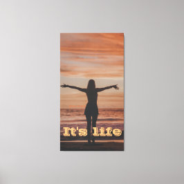 Es ist lebensfreies Mädchen Leinwanddruck