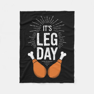 Es ist Leg Day Adult Kinder Männer Frauen Leg Tag  Fleecedecke