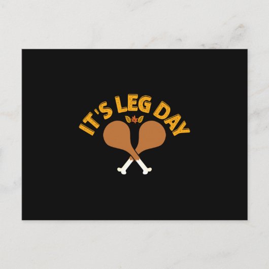 Es ist Leg Day Postkarte (Vorderseite)
