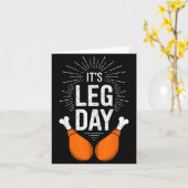 Es ist Leg Day Shirt Erwachsene Kinder Männer Frau Karte (Gelbe Blume)