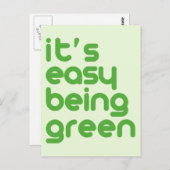 Es ist leicht grün zu sein postkarte (Vorne/Hinten)