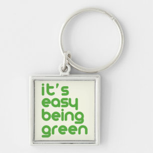 Es ist leicht grün zu sein schlüsselanhänger