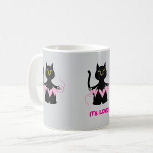 ES IST LIEBE! Funny Black Cat Tasse