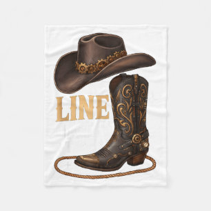 Es ist Line Dance Zeit Fleecedecke