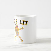 ES IST LIT - DABBING HALLOWEEN SKELETON PUMPKIN KAFFEETASSE (Mittel)