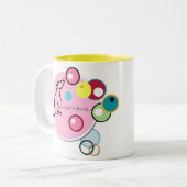 Es ist Logo-Tasse einer Ratte Welt Zweifarbige Tasse (Vorderseite Links)