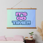 Es ist losgeht Zeit Wandteppich Mit Holzrahmen (Schlafzimmer)