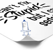 Es ist lustig, dass ich keinen Dummkopf reparieren Poster (Ecke)