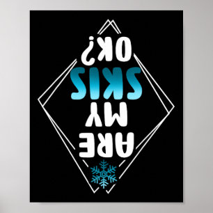 Es ist lustig, dass meine Skier Ok Winter Ski Skif Poster