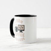 Es ist lustig, Kaffee in Code umzuwandeln Tasse (Vorderseite Links)