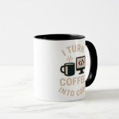 Es ist lustig, Kaffee in Code umzuwandeln Tasse (VorderseiteRechts)