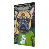 Es ist lustig nicht heute Menschen Kariert Mini Klemmbrett (Gewinkelt2)